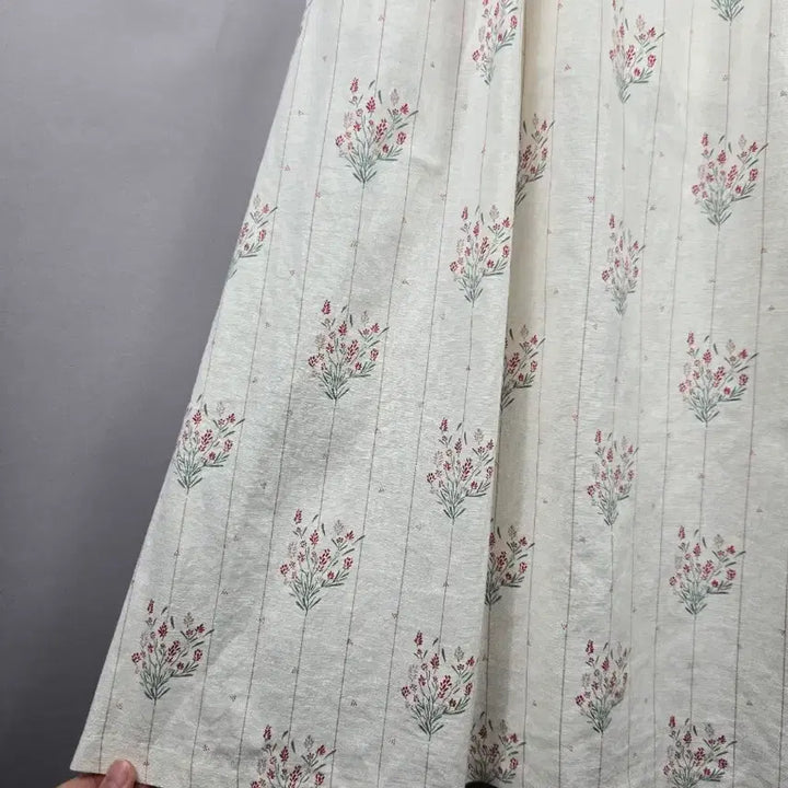 [BUNJANG] DACOME F Linen Blend Puff Sleeve Long Dress / [무료배송]DACOME 여성 F 린넨 느낌 스판 퍼프 소매 롱 원피스