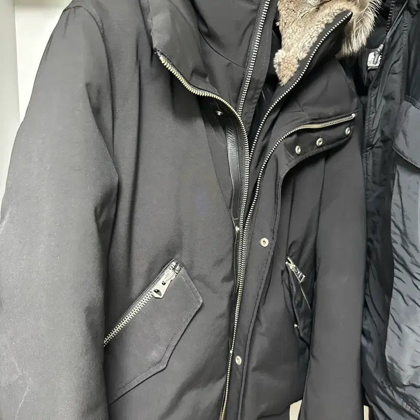 [BUNJANG] Mackage Dixon Silver Fur/Black Jacket / 맥케이지 딕슨 백화점판 40