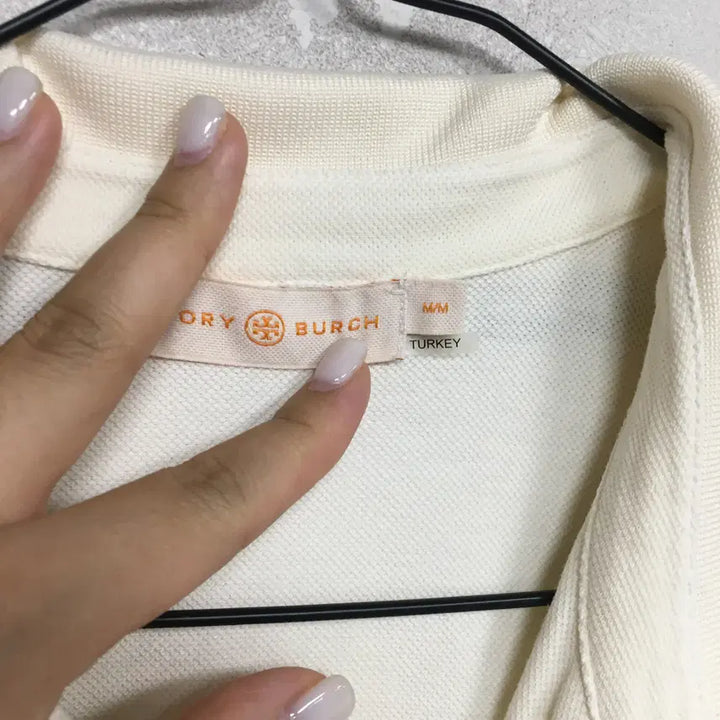 [BUNJANG] Tory Burch Ruffle Detail PK T-Shirt / 토리버치 정품 PK 러플 티셔츠 M