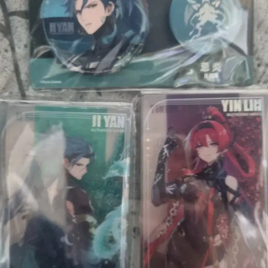 [BUNJANG] MingChao Yinlin, Aether, Jiyan Water Block + Badge Bundle Set / 명조 굿즈 음림 콜렉터북 + 기염, 을림 워터블럭 + 뱃지 일괄판매