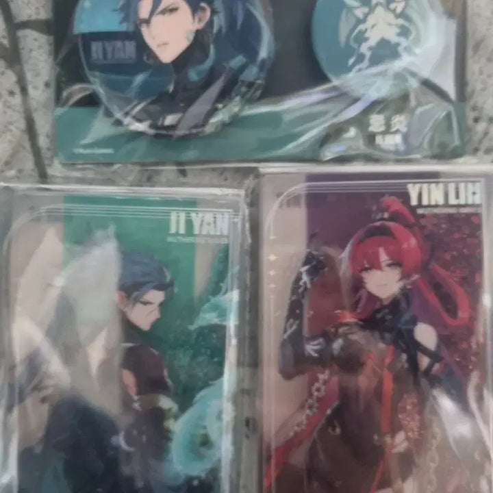 [BUNJANG] MingChao Yinlin, Aether, Jiyan Water Block + Badge Bundle Set / 명조 굿즈 음림 콜렉터북 + 기염, 을림 워터블럭 + 뱃지 일괄판매