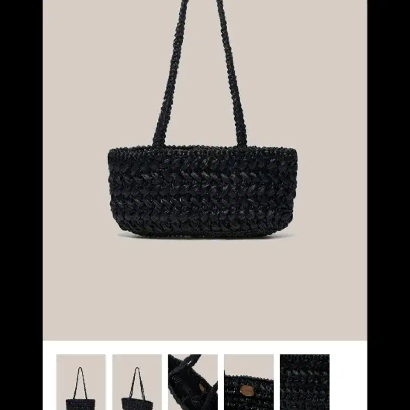 [BUNJANG] SHOPM Tara Raffia Shoulder Bag / SHOPM Tara 라피아 숄더백 블랙