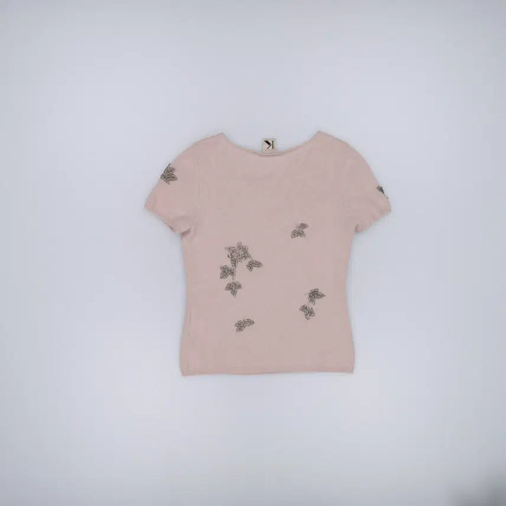 [SOLD OUT] 44정도 빈티지 여성 앙고라 반팔니트 0303H1