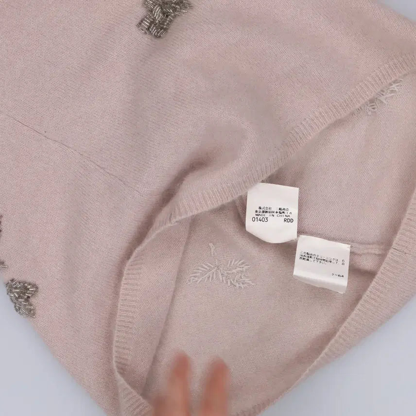 [SOLD OUT] 44정도 빈티지 여성 앙고라 반팔니트 0303H1