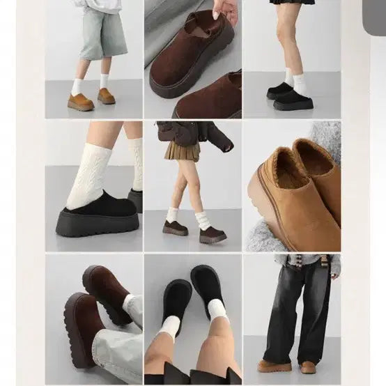 [BUNJANG] ISSUE Sorix 2-way Winter Platform Loafers / 잇슈 소릭스 2way 방한 통굽 기모안감 퍼 로퍼&amp;클로그(6.5cm/기모