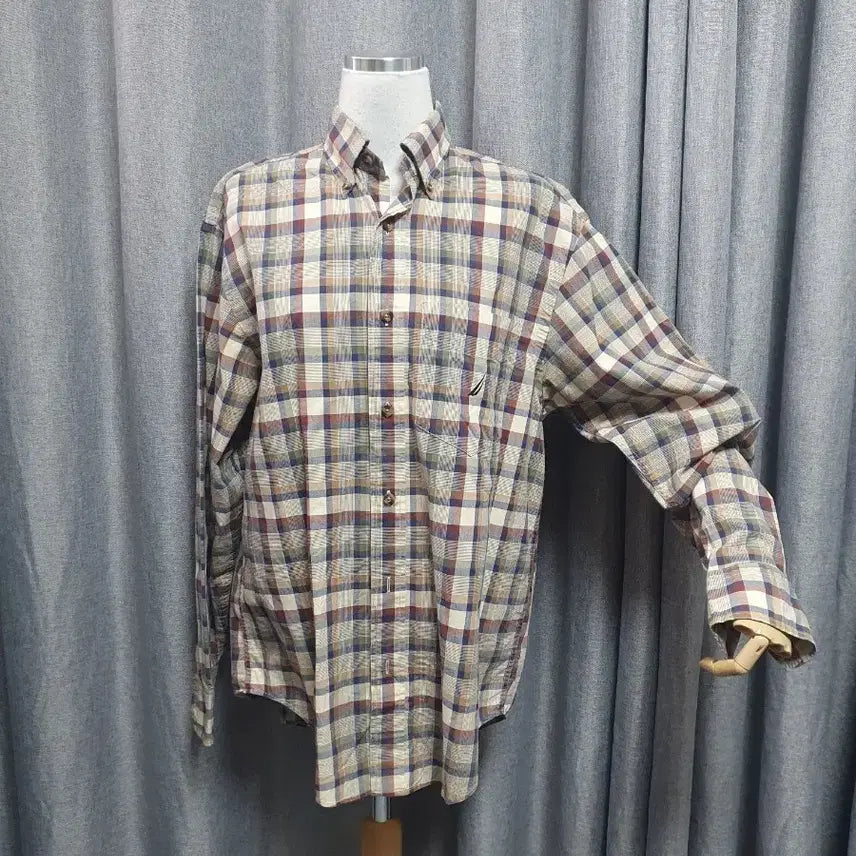 [BUNJANG] Nautica Checkered Overshirt / 노티카 체크 오버 셔츠