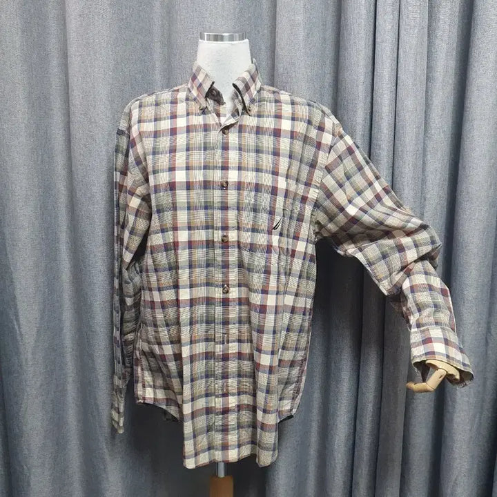 [BUNJANG] Nautica Checkered Overshirt / 노티카 체크 오버 셔츠
