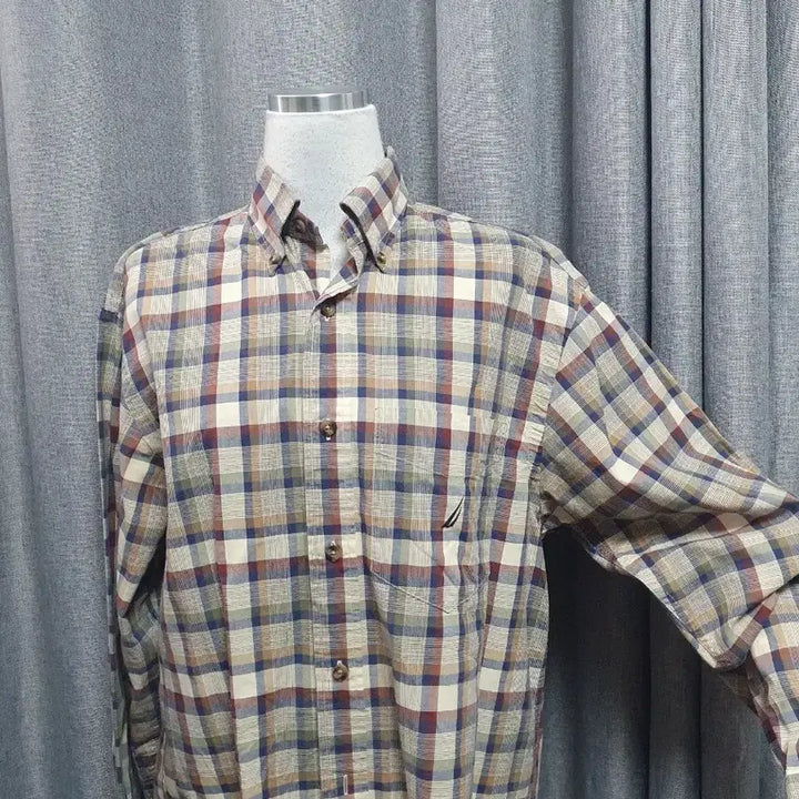 [BUNJANG] Nautica Checkered Overshirt / 노티카 체크 오버 셔츠