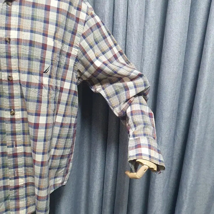 [BUNJANG] Nautica Checkered Overshirt / 노티카 체크 오버 셔츠