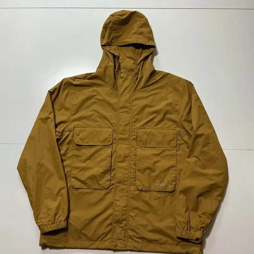 [BUNJANG] Stussy 3M Reflective Mustard Yellow Tech Windbreaker / 스투시 3M 리플렉티브 머스타드 옐로우 테크 윈드브레이커