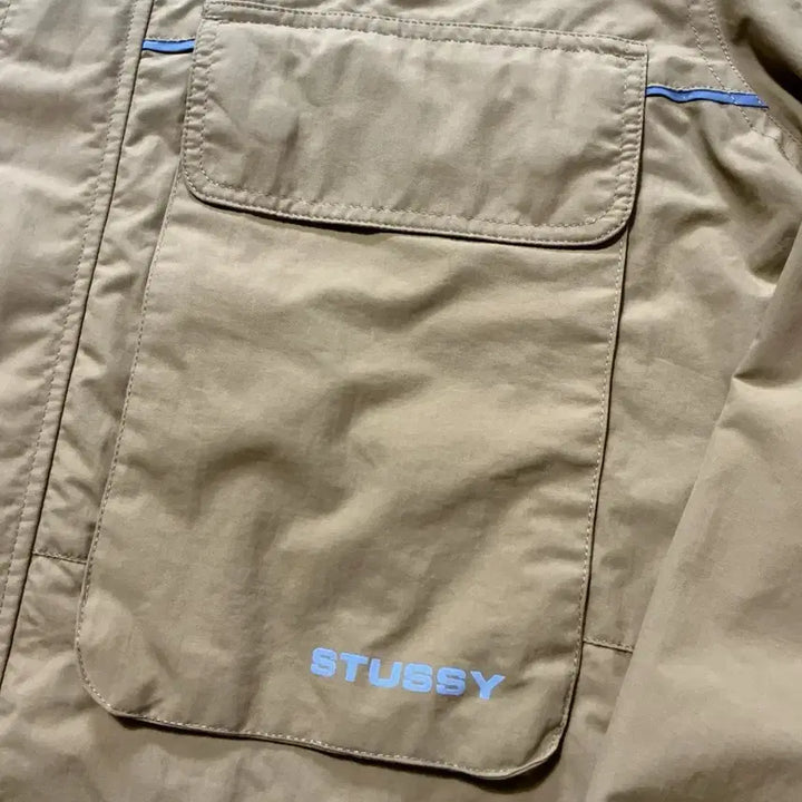 [BUNJANG] Stussy 3M Reflective Mustard Yellow Tech Windbreaker / 스투시 3M 리플렉티브 머스타드 옐로우 테크 윈드브레이커