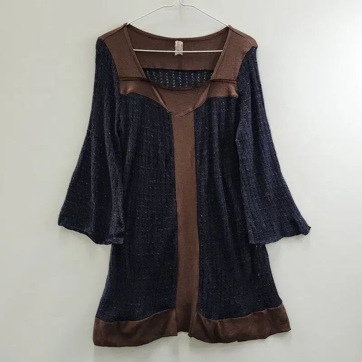 [BUNJANG] Vintage Y2K Glitter Tunic Dress / [JAPAN MADE] 빈티지 모리걸 Y2K 니트 글리터 튜닉 원피스 F