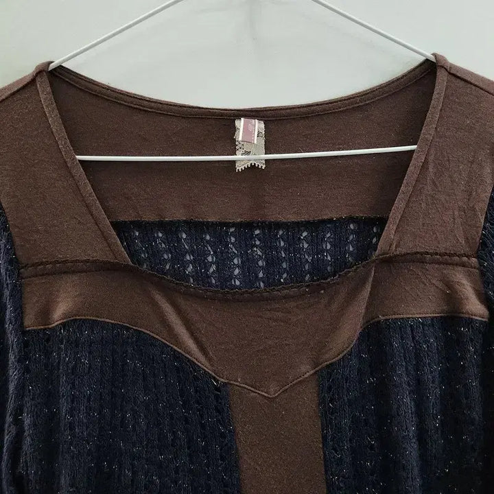 [BUNJANG] Vintage Y2K Glitter Tunic Dress / [JAPAN MADE] 빈티지 모리걸 Y2K 니트 글리터 튜닉 원피스 F