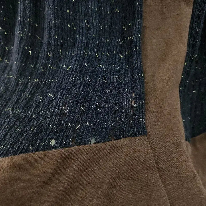 [BUNJANG] Vintage Y2K Glitter Tunic Dress / [JAPAN MADE] 빈티지 모리걸 Y2K 니트 글리터 튜닉 원피스 F