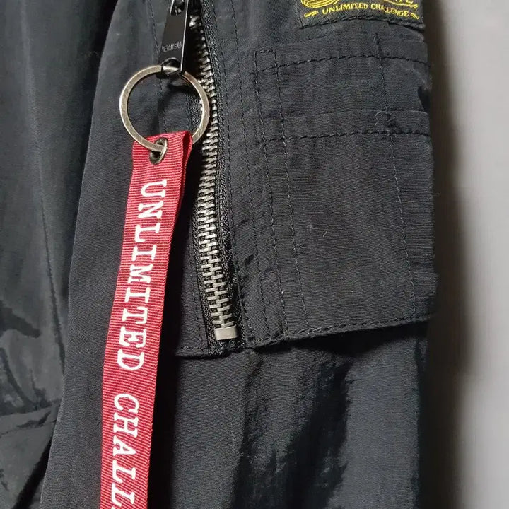 [BUNJANG] EVISU Black Bomber Jacket / EVISU 블랙 봄버 자켓