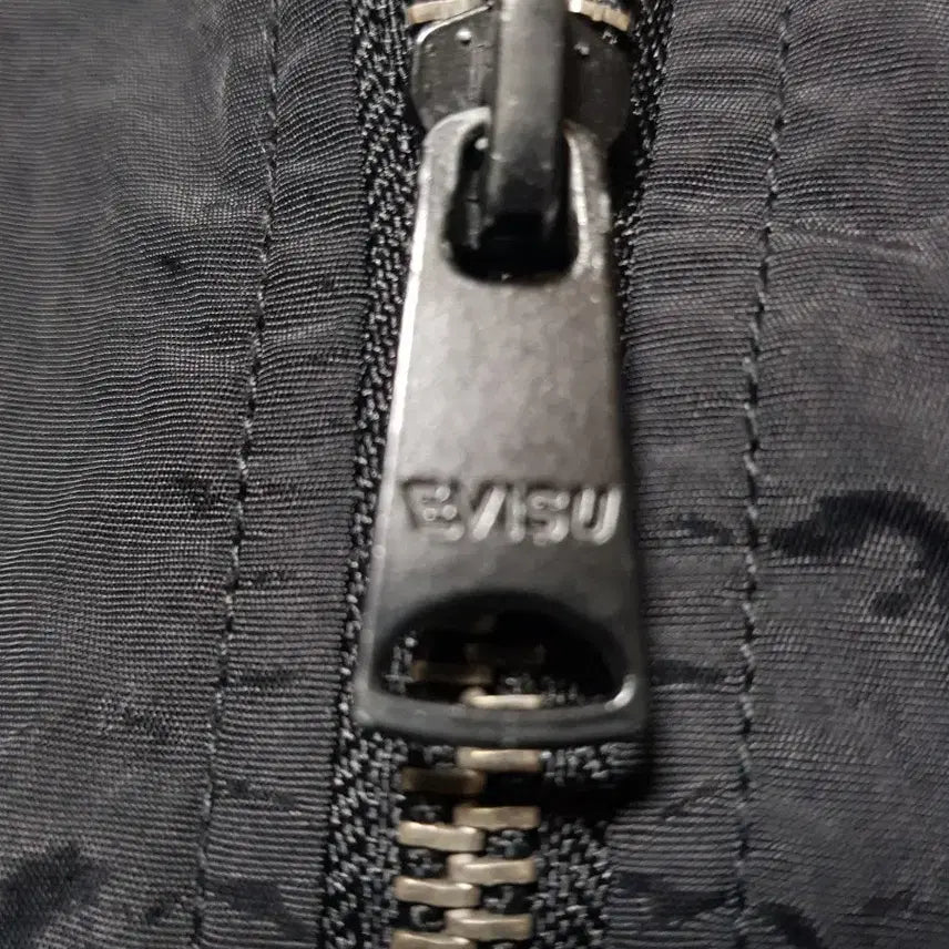 [BUNJANG] EVISU Black Bomber Jacket / EVISU 블랙 봄버 자켓