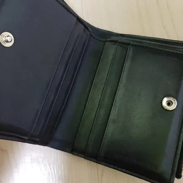 [BUNJANG] Louis Quatorze Black Saffiano Leather Wallet / 루이까또즈 블랙 사피아노 반지갑