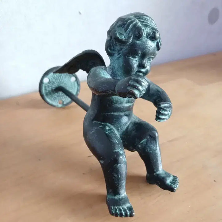 [BUNJANG] Vintage Bronze Baby Angel Wall Hanging / 빈티지 청동 아기 천사