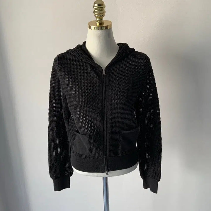 [BUNJANG] 55 Essential Antwerp Black Hooded Knit / 55 에센셜 앤트워프 블랙 후드 니트