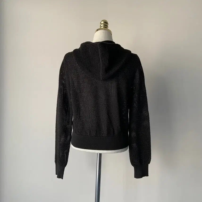 [BUNJANG] 55 Essential Antwerp Black Hooded Knit / 55 에센셜 앤트워프 블랙 후드 니트
