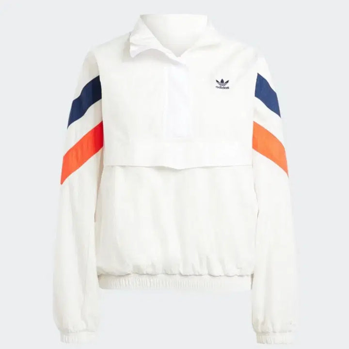 [BUNJANG] Adidas Cloud Anorak Half-Zip Jacket White IS2320 / 아디다스 바람막이 아노락 반집업 클라우드 자켓 화이트 IS2320