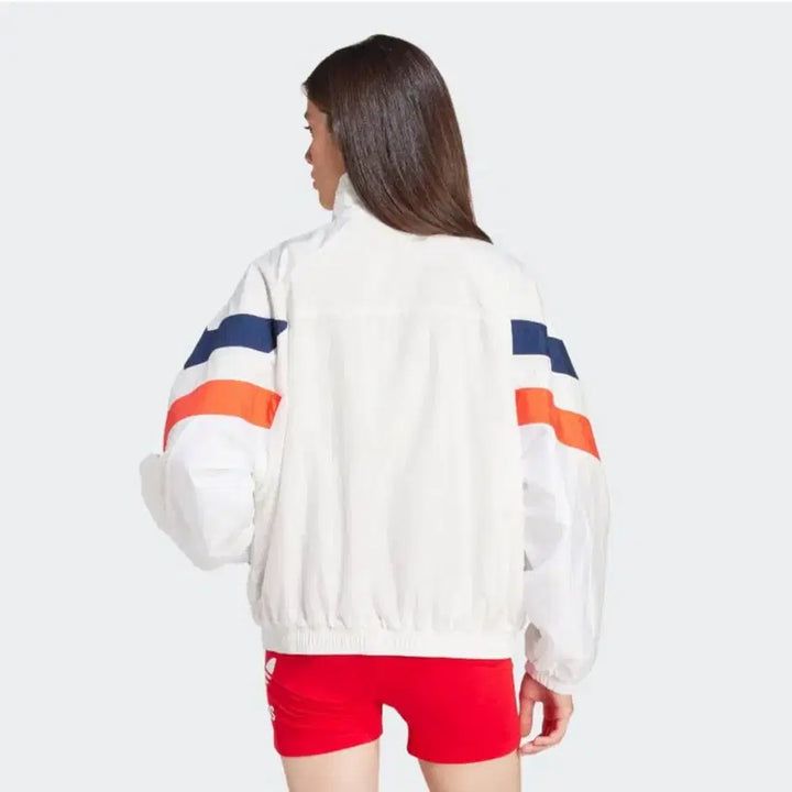 [BUNJANG] Adidas Cloud Anorak Half-Zip Jacket White IS2320 / 아디다스 바람막이 아노락 반집업 클라우드 자켓 화이트 IS2320