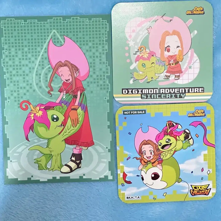 [BUNJANG] Digimon Mina &amp; Palmon Bundle Set POB / 디지몬 오마케 특전 미나 팔몬 일괄