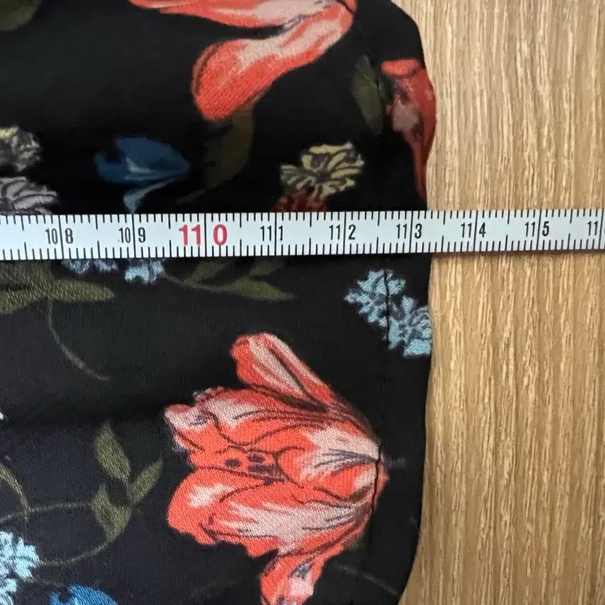 [BUNJANG] 8seconds Floral Ruffle Long Dress / 블랙 플라워 롱 원피스 1048