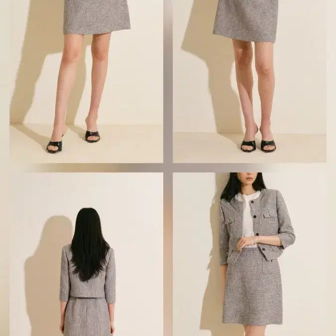 [BUNJANG] Blanchet Lizzie Tweed Jacket &amp; Skirt Set - Size S / 블랑쇼 리지 트위드 자켓 스커트 셋업 s