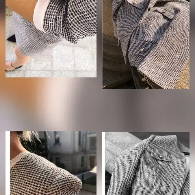 [BUNJANG] Blanchet Lizzie Tweed Jacket &amp; Skirt Set - Size S / 블랑쇼 리지 트위드 자켓 스커트 셋업 s