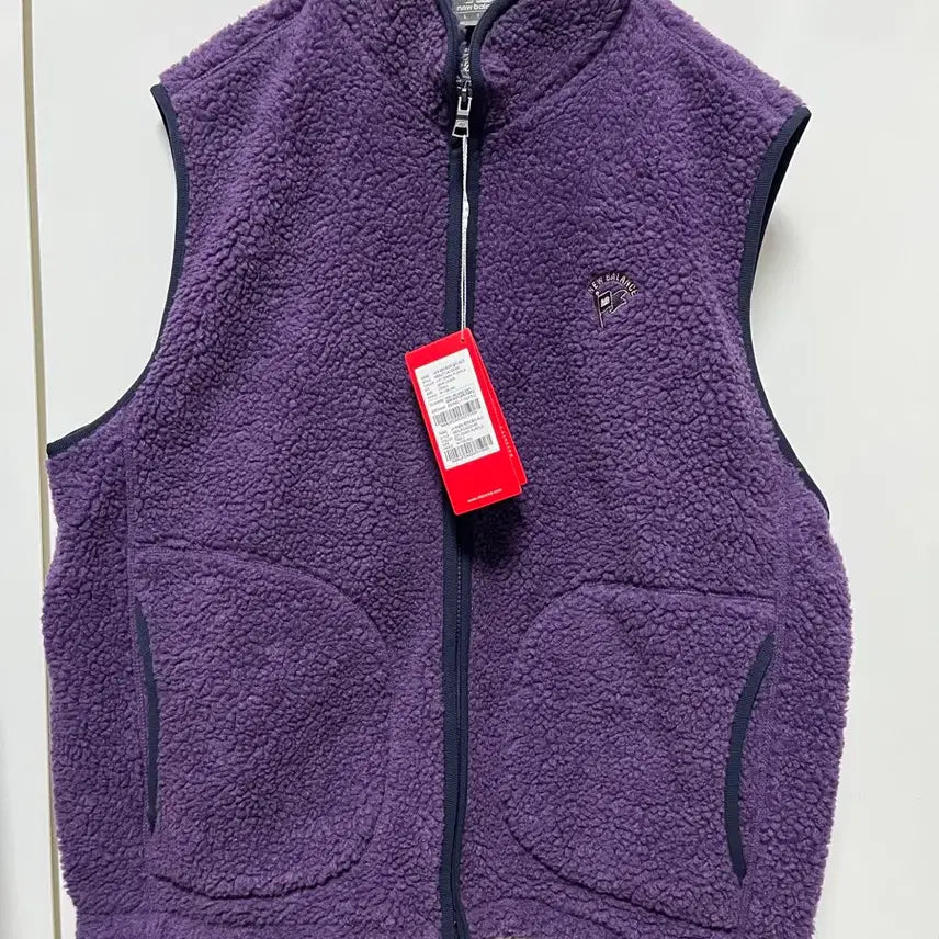 [BUNJANG] New Balance Fleece Vest Purple L / (새상품) 뉴발란스 플리스 베스트 퍼플 L