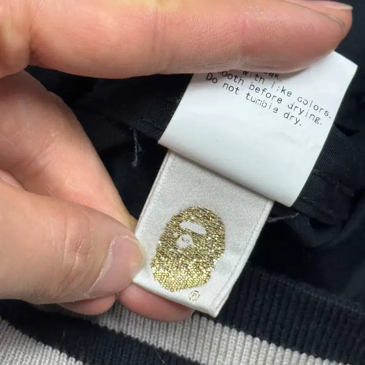 [BUNJANG] BAPE 00s Saru Back Logo Two-Way Bomber Jacket / 베이프 00s 사루 백로고 투웨이 봄버 자켓 S(100)