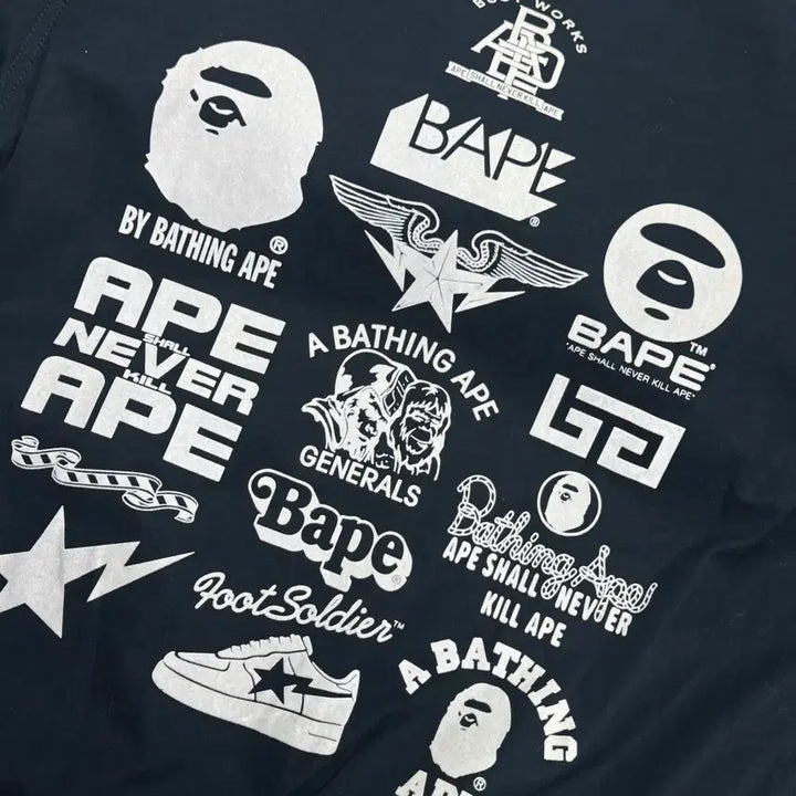 [BUNJANG] BAPE 00s Saru Back Logo Two-Way Bomber Jacket / 베이프 00s 사루 백로고 투웨이 봄버 자켓 S(100)