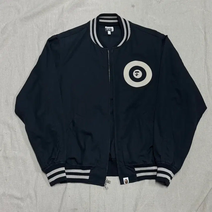 [BUNJANG] BAPE 00s Saru Back Logo Two-Way Bomber Jacket / 베이프 00s 사루 백로고 투웨이 봄버 자켓 S(100)