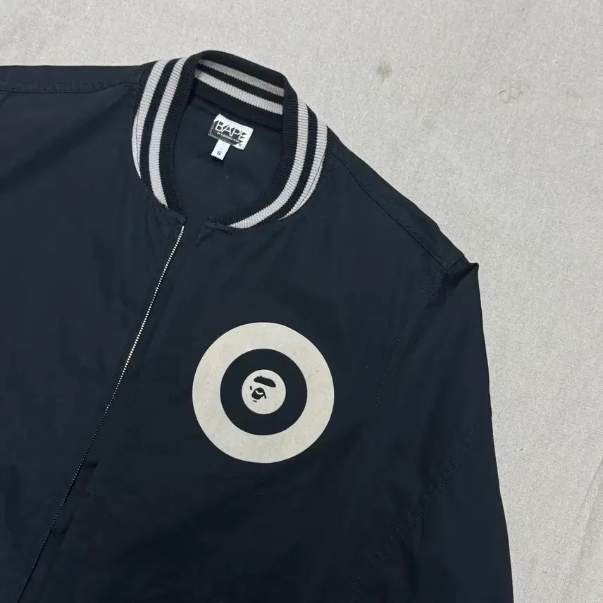 [BUNJANG] BAPE 00s Saru Back Logo Two-Way Bomber Jacket / 베이프 00s 사루 백로고 투웨이 봄버 자켓 S(100)