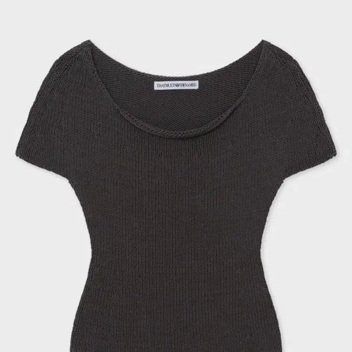 [BUNJANG] TMNN Knit Dark Brown Top / TMNN 반팔 니트 다크브라운탑