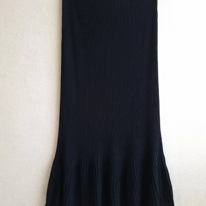 [BUNJANG] Theory Ribbed Flare Knit Skirt - Black / 띠어리 골지 플레어 니트 스커트 블랙