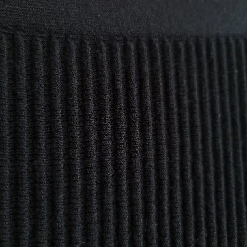 [BUNJANG] Theory Ribbed Flare Knit Skirt - Black / 띠어리 골지 플레어 니트 스커트 블랙