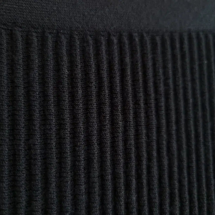 [BUNJANG] Theory Ribbed Flare Knit Skirt - Black / 띠어리 골지 플레어 니트 스커트 블랙