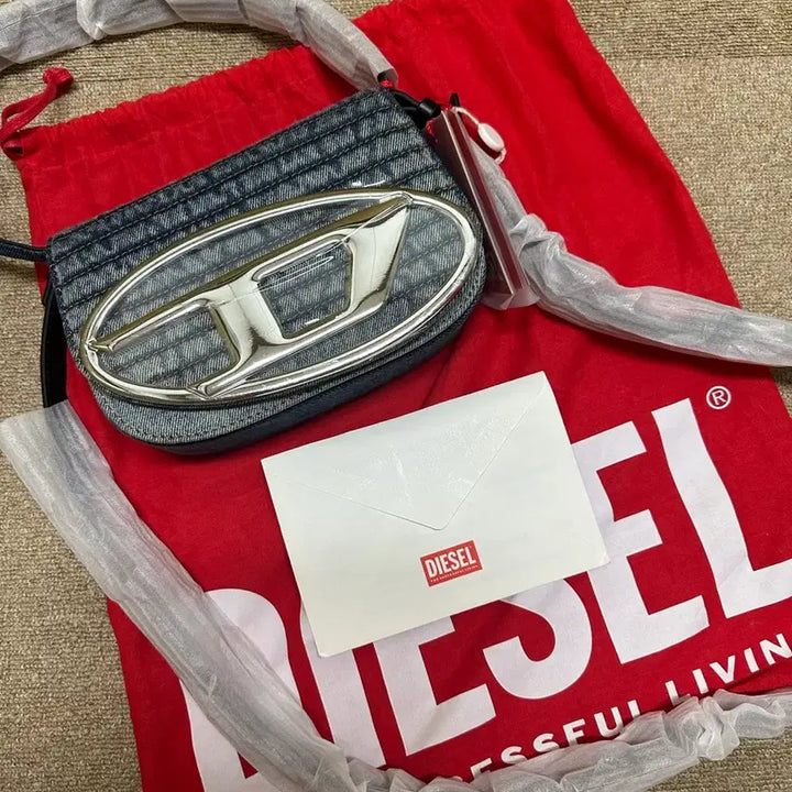 [BUNJANG] Diesel Denim Crossbody Bag / 디젤 데님백
