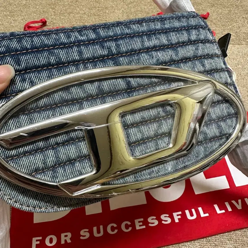 [BUNJANG] Diesel Denim Crossbody Bag / 디젤 데님백