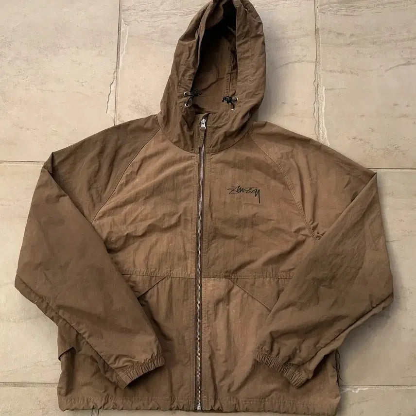[BUNJANG] Stussy Vintage Beach Shell Wave Dye Jacket / 스투시 빈티지 비치 쉘 웨이브 다이 자켓