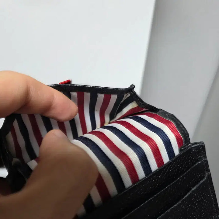 [BUNJANG] Thom Browne Black Card Wallet / 톰브라운 블랙 카드지갑