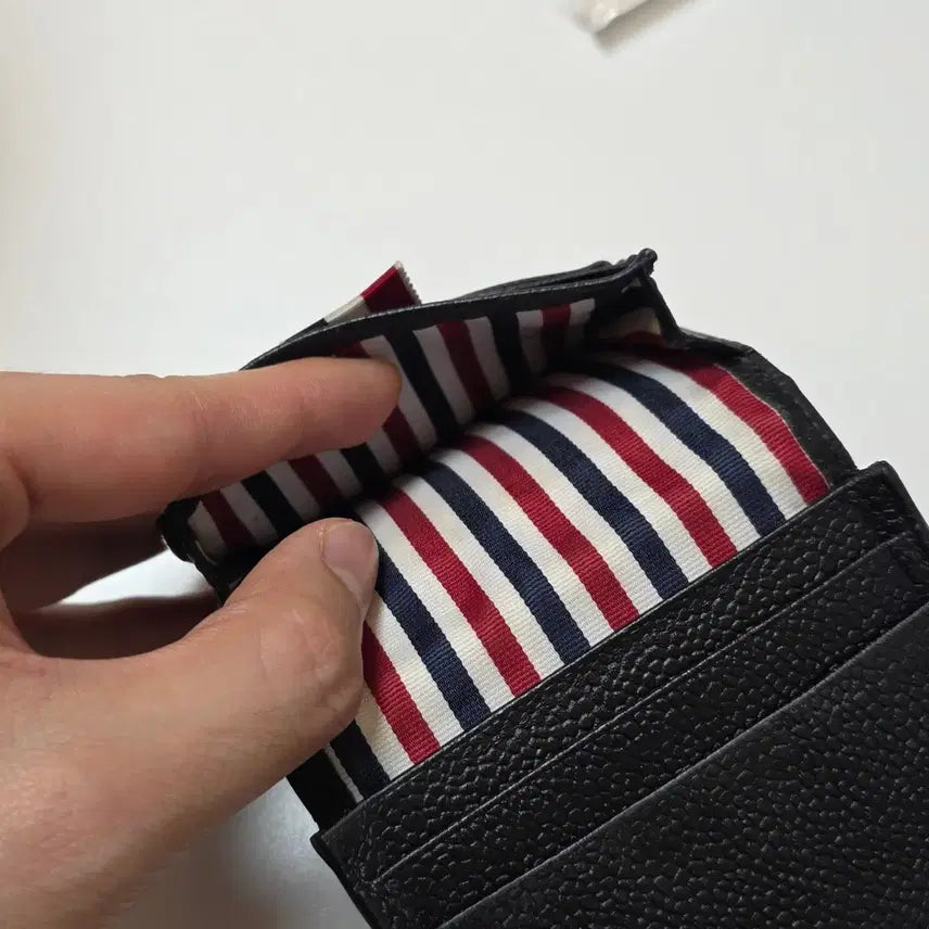[BUNJANG] Thom Browne Black Card Wallet / 톰브라운 블랙 카드지갑