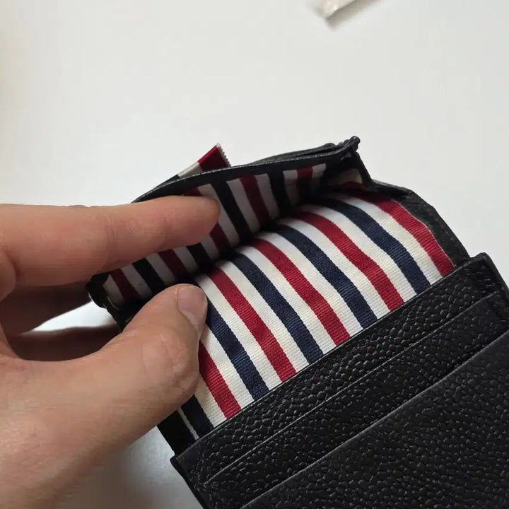 [BUNJANG] Thom Browne Black Card Wallet / 톰브라운 블랙 카드지갑