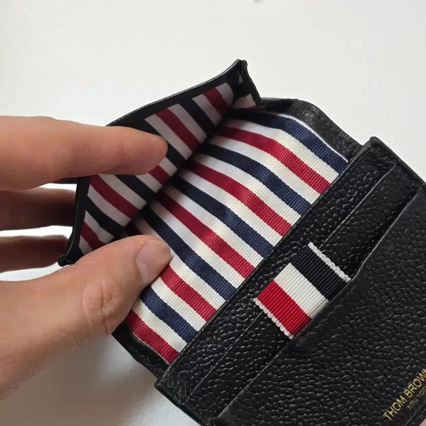 [BUNJANG] Thom Browne Black Card Wallet / 톰브라운 블랙 카드지갑