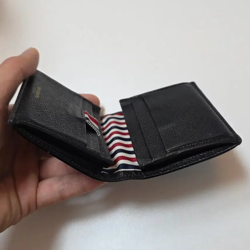 [BUNJANG] Thom Browne Black Card Wallet / 톰브라운 블랙 카드지갑