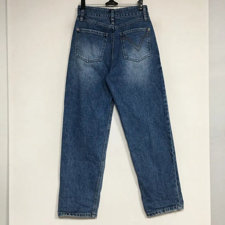 [BUNJANG] VOV Embroidered Denim Jeans / 24 VOV 보브 백 자수 워싱 데님 팬츠 61