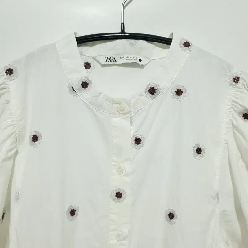 [BUNJANG] ZARA Balloon Sleeve Embroidered Dress S / 자라 벌룬 소매 자수 원피스 S_S0706
