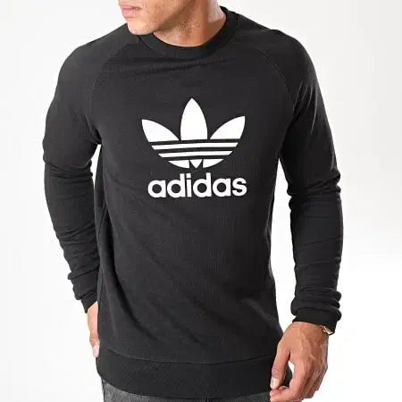 [BUNJANG] Adidas Trefoil Crewneck Sweatshirt / [XXL] 아디다스 트레포일 크루 맨투맨 2XL 블랙